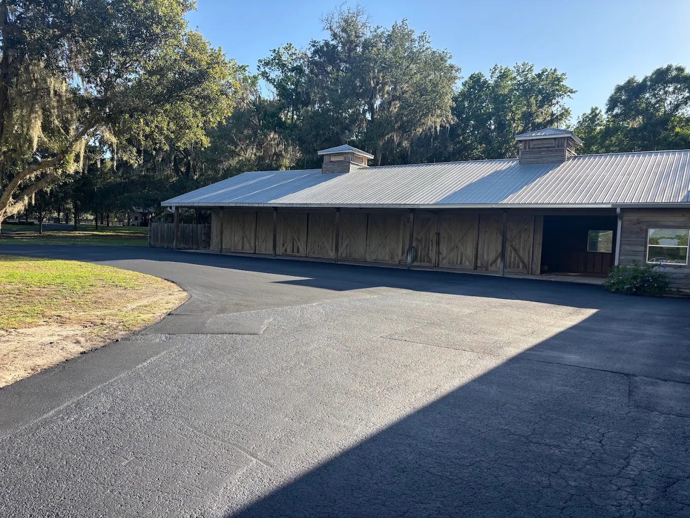 Barn apron, an Armour Asphalt project