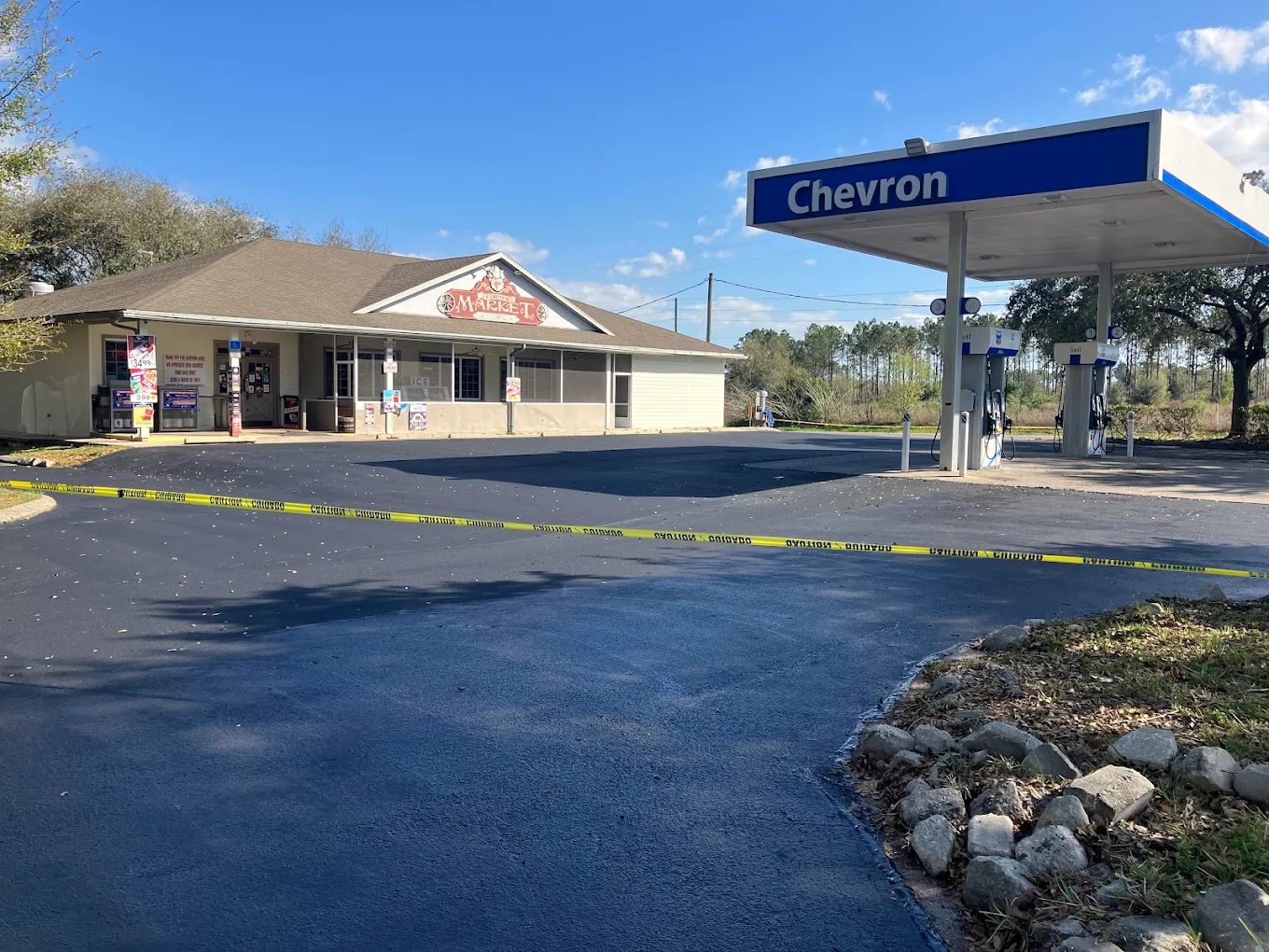 Gas station forecourt, an Armour Asphalt project