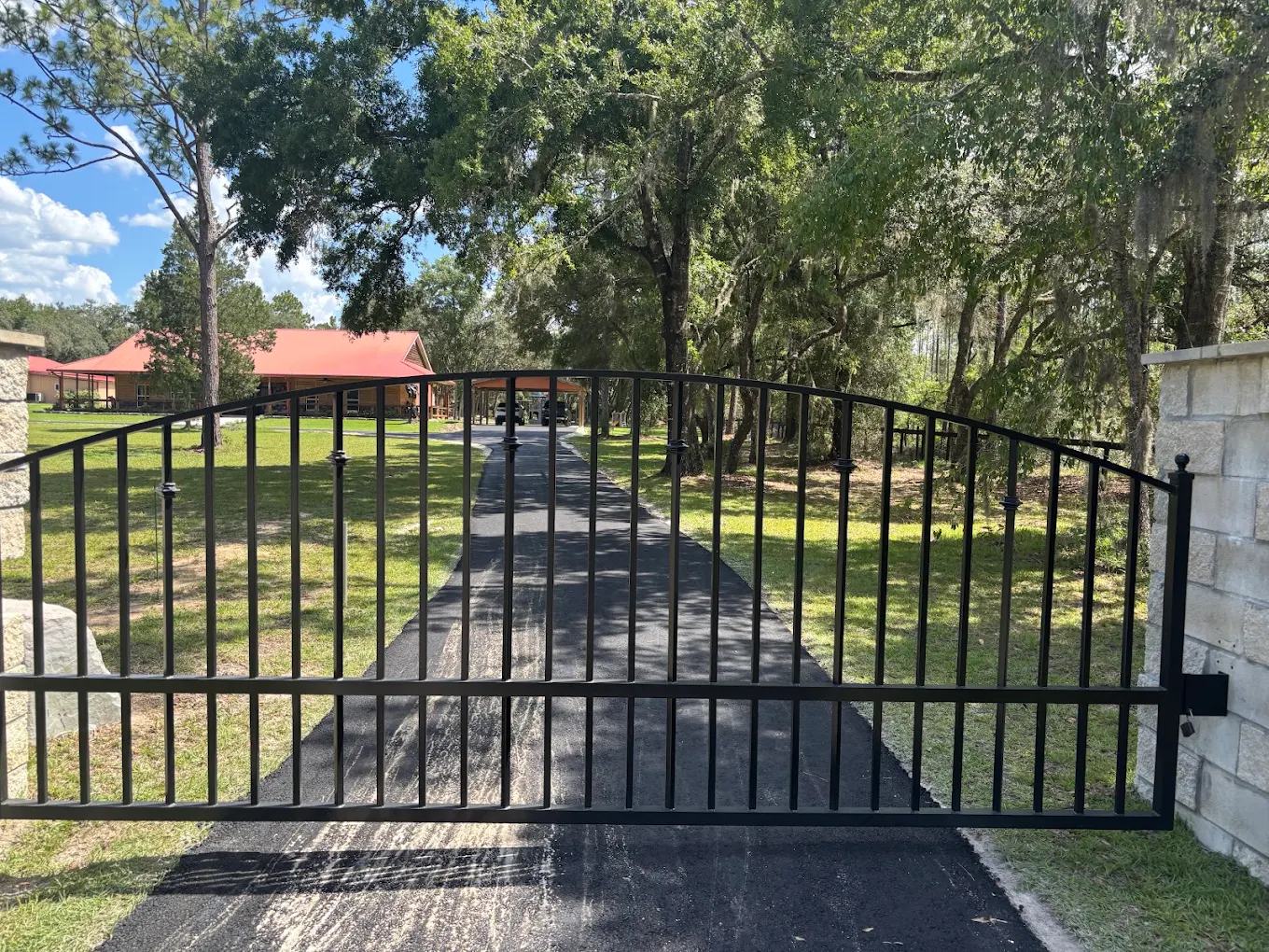 Gated estate entrance, an Armour Asphalt project