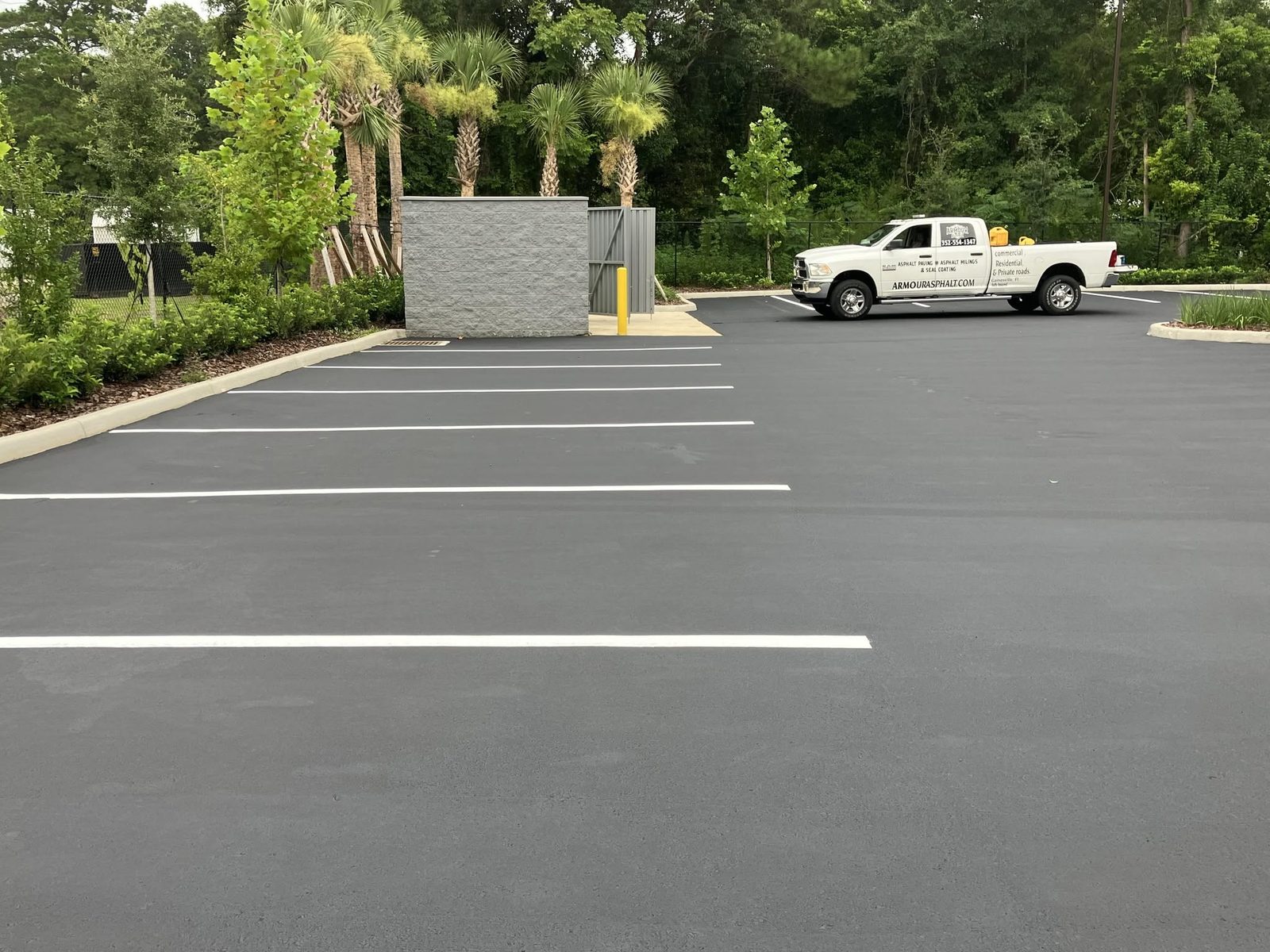 Fresh stalls at a hotel, an Armour Asphalt project
