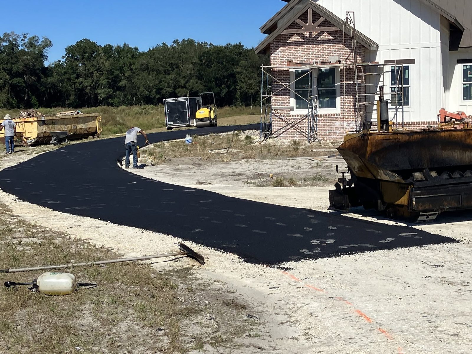 Millings at a new farmhouse, an Armour Asphalt project