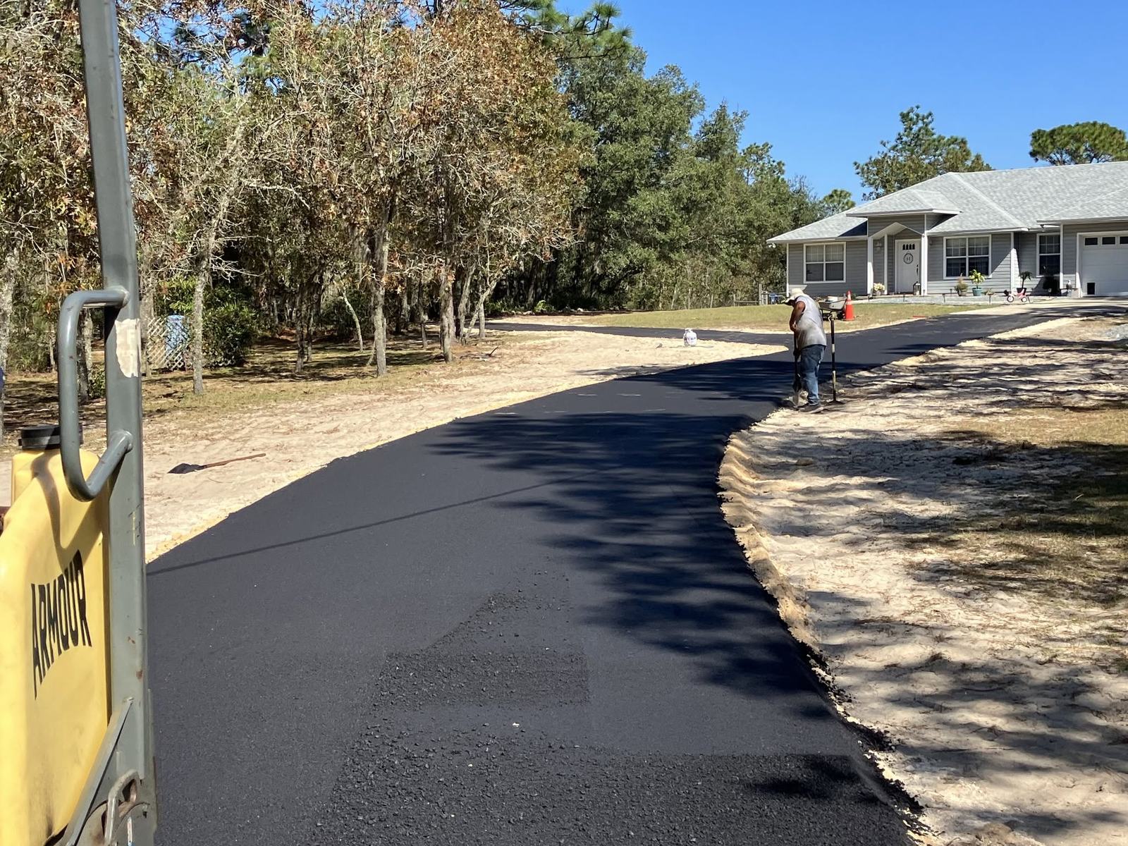 Ranch house millings drive, an Armour Asphalt project