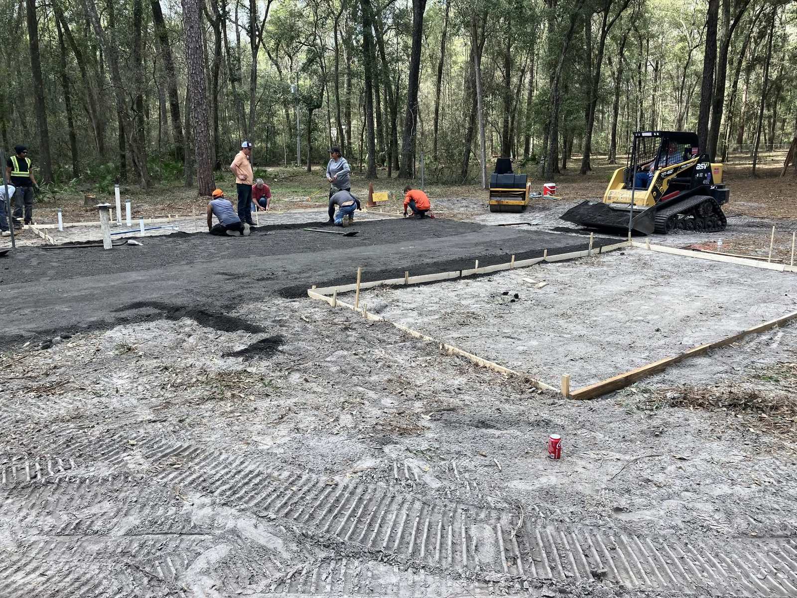 Pad build in the pines, an Armour Asphalt project