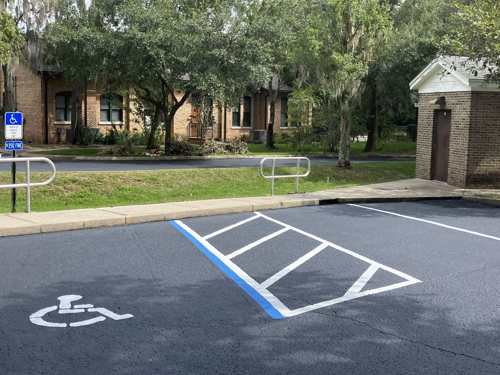 ADA striping detail, an Armour Asphalt project